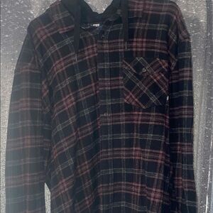 VANS flannel hoodie
